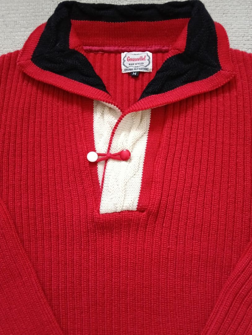 【超希少】Greaseville! グリースヴィルのエルビスニット Lサイズ相当