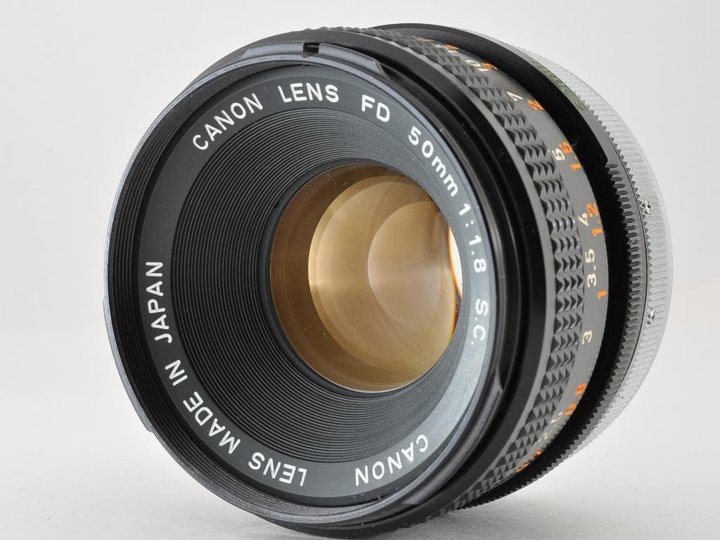 キヤノン AE-1 PROGRAM ブラック FD 50 f1.8 SC 動確