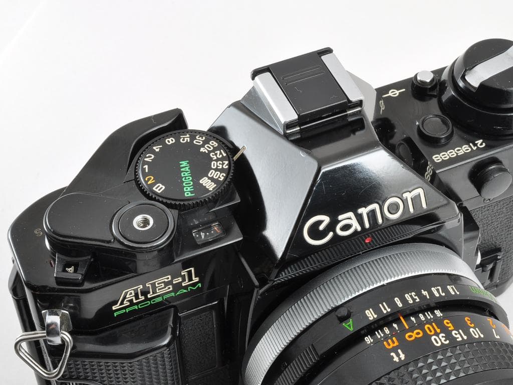 キヤノン AE-1 PROGRAM ブラック FD 50 f1.8 SC 動確