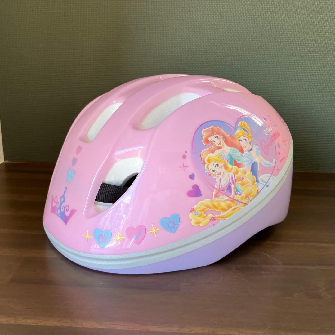 ディズニープリンセス　キッズ　自転車　ヘルメット　ゆめラブ　16インチ　説明書有