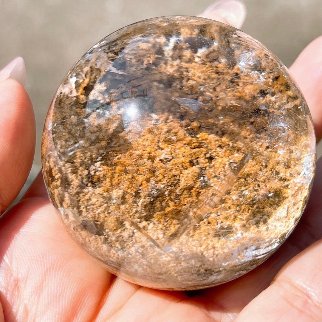 【天然石】高品質 ガーデンクォーツ スフィア 50ミリ超え!