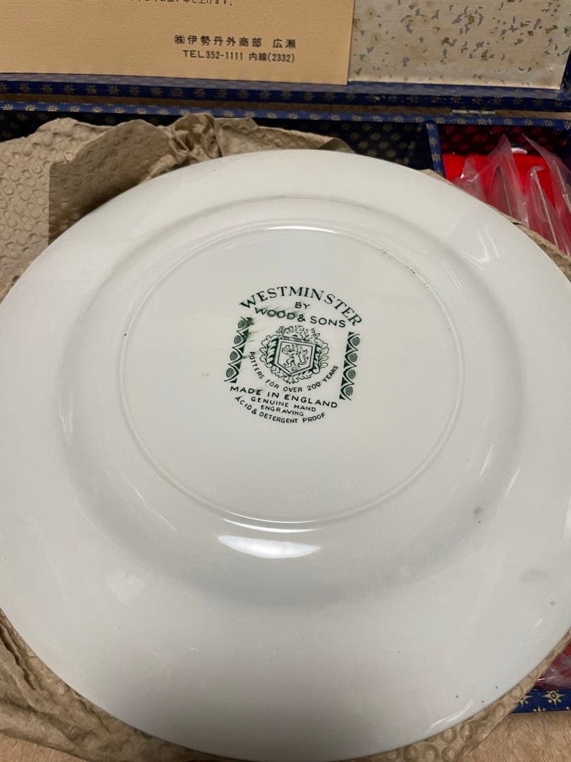 【新古品】WESTMINSTER WOOD&SONS ミートセット　皿5枚　箱付