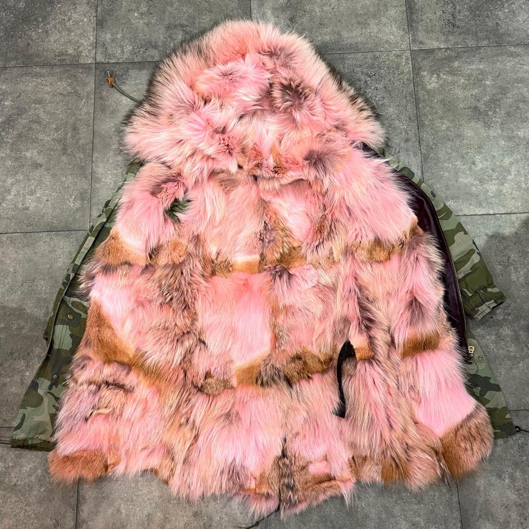 p*i様 Mr&Mrs ITALY ミリタリーコート 迷彩柄 コーラルピンクファ