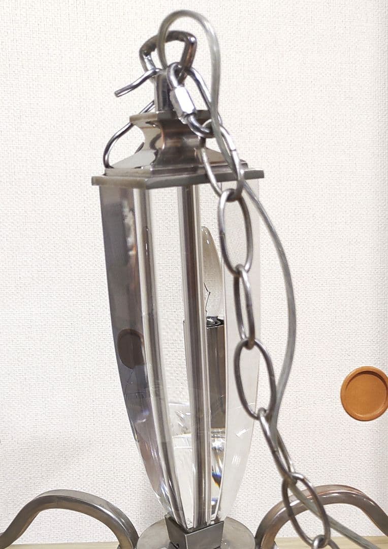 ローラシュレイ　5灯　シャンデリア