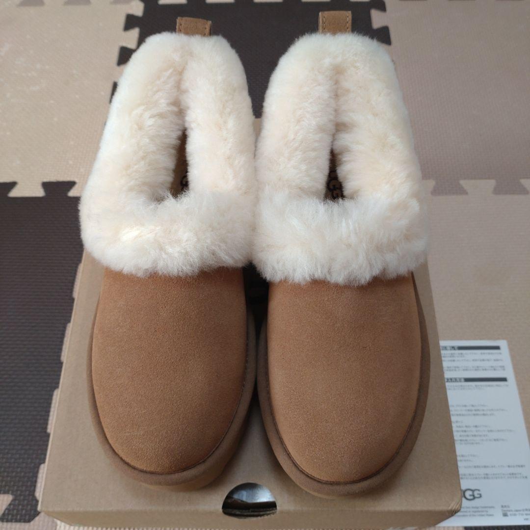 ★新品★ UGG もこもこスリッポン ニタ 茶色 サイズ5 22cm