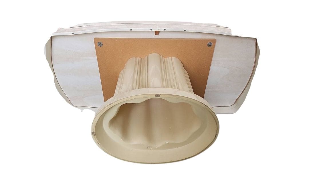 アマルフィ　ダイニングテーブル 大理石調 天板 クラシック 一本脚