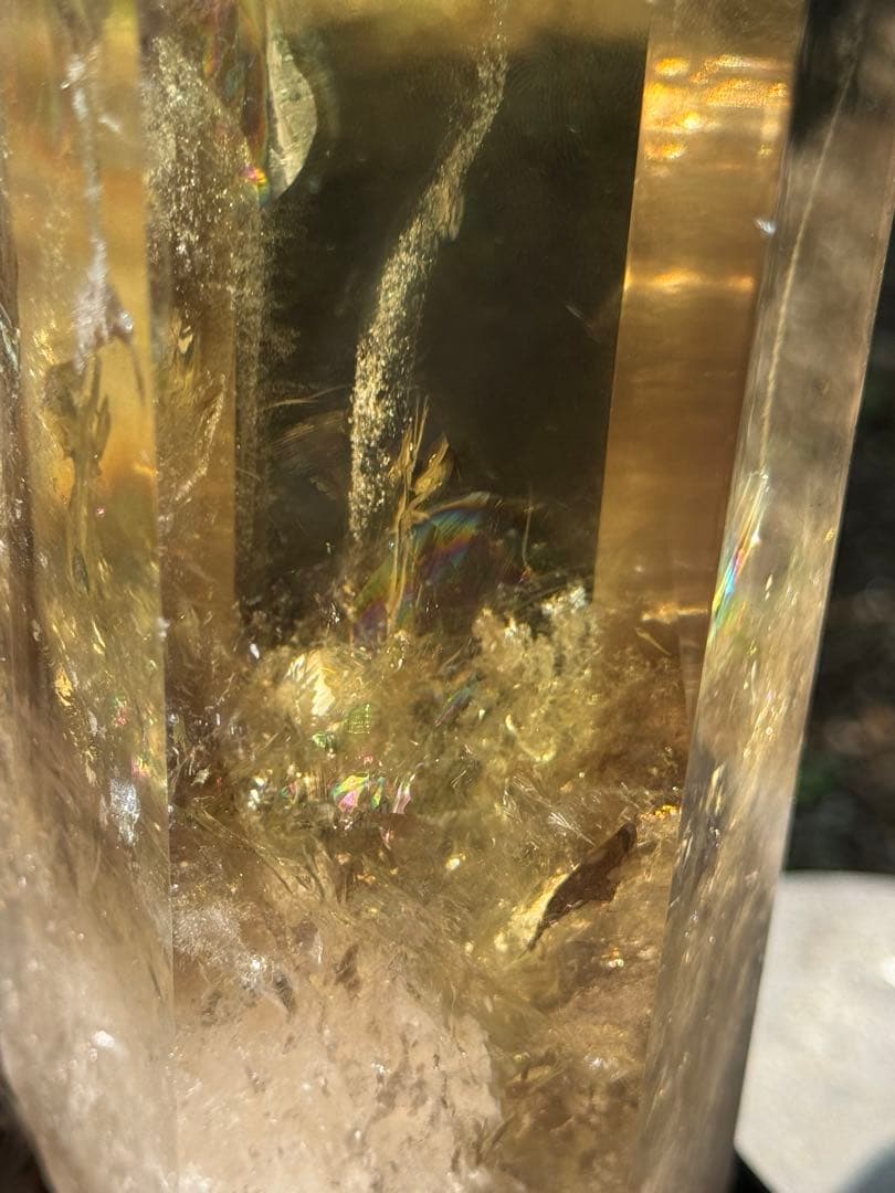 天然シトリン 六角柱