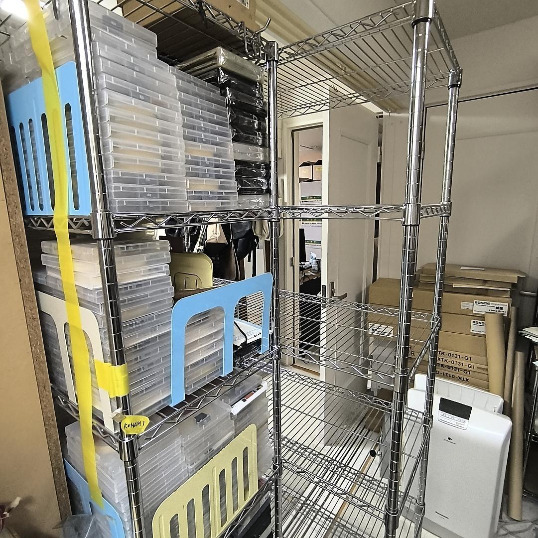 鯖缶：幅120cm　スチールラック 5段 シルバー