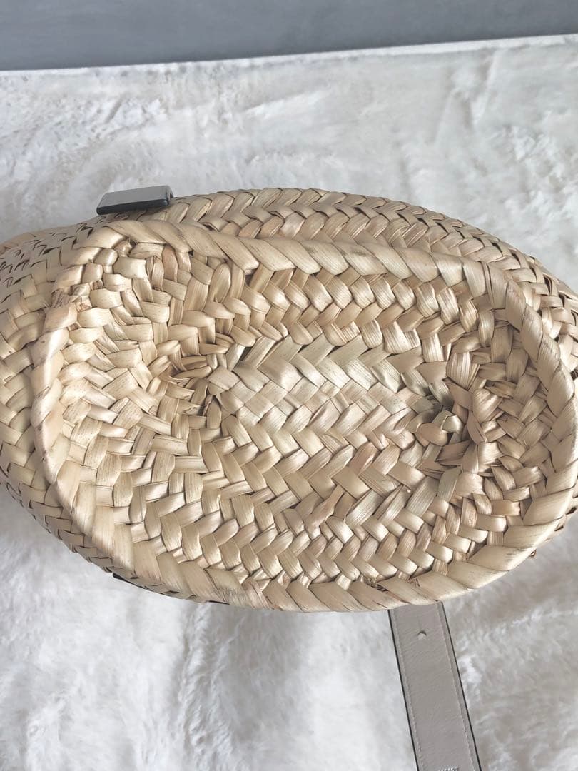 【極美品】ロエベ LOEWE カゴバッグ ホワイト Sサイズ