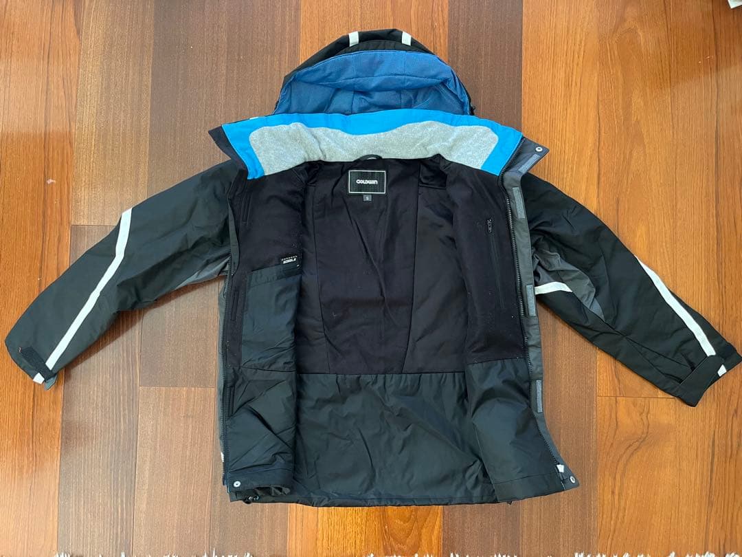 GOLDWIN スキーウェア　ブラック/ブルー　Sサイズ