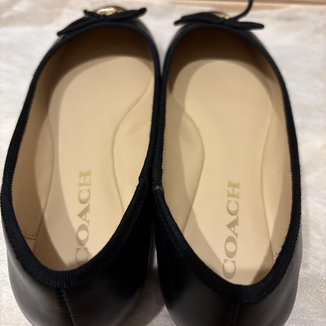 COACH ブラック バレエシューズ