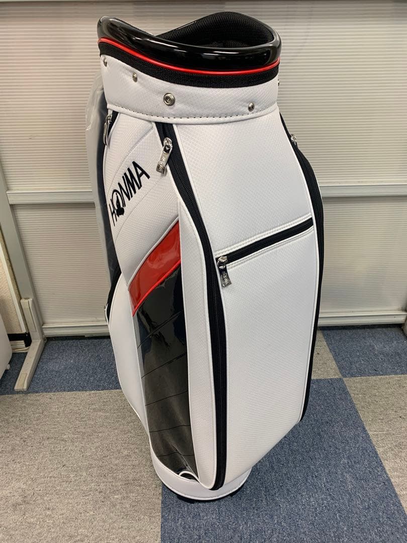 値下げ‼️【新品】ホンマ キャディバッグ ホワイト/レッド/ブラック