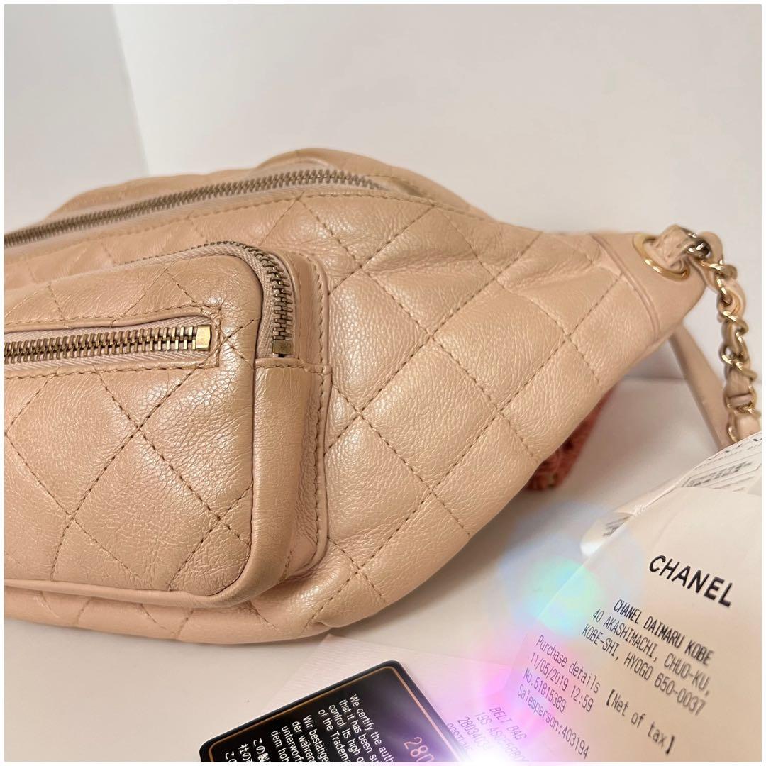 美品【シャネル/CHANEL】ウエストポーチ　ボディバッグ　クロスバッグ