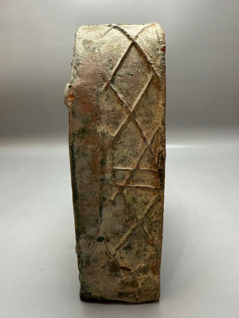 DT666 中国美術 漢緑釉 竈門 台所 置物 古陶磁