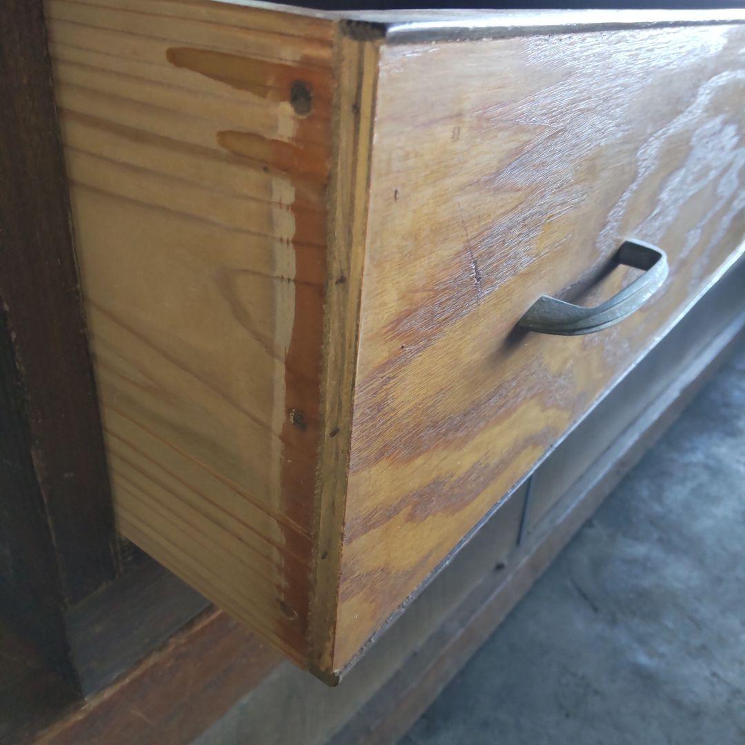 昭和レトロ　小物入れ付きタンス　箪笥　 奥行42cm幅89cm高さ120cm