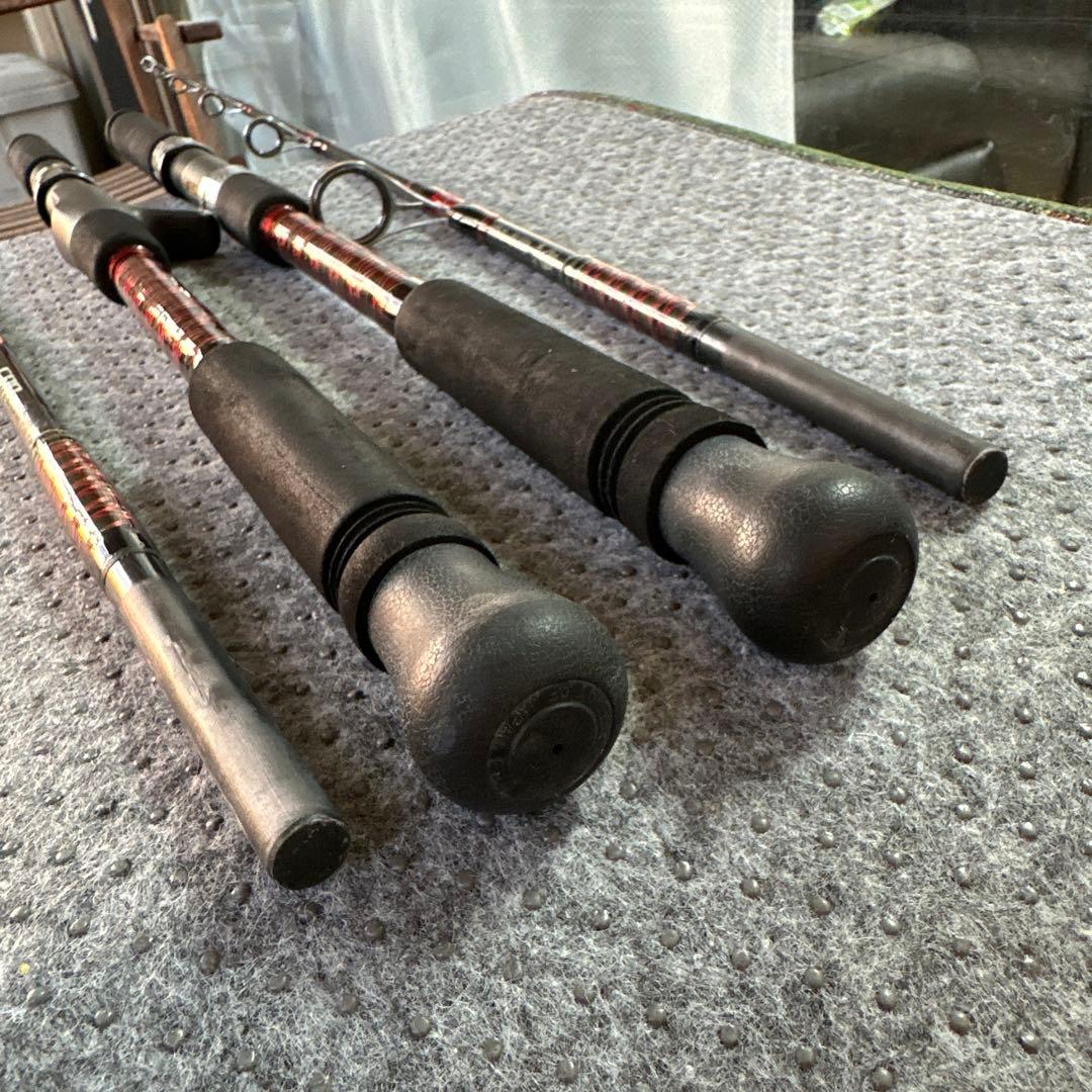 【沖縄マンモス釣具】ジギングロッド2ピース_ベイト&スピニング青物２本セット