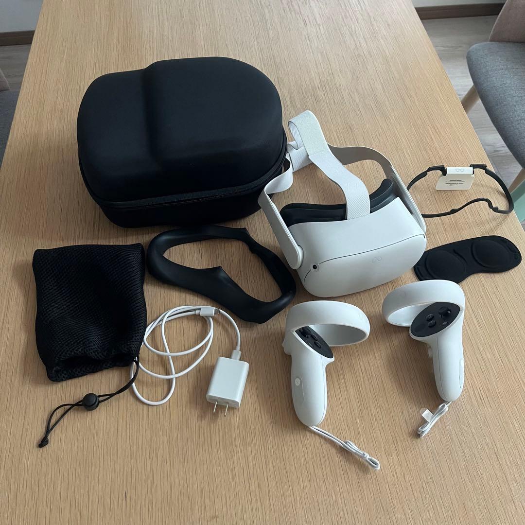  QUEST 2 128GB メタクエスト2 ケース、レンズカバー付き