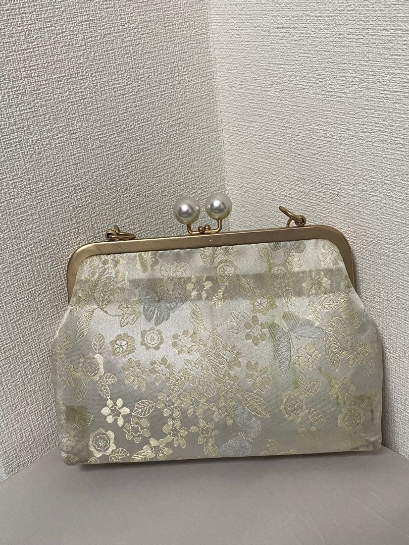 蝶柄 レース着物 ピンク 和洋ミックス 小紋 バッグおまけ付き