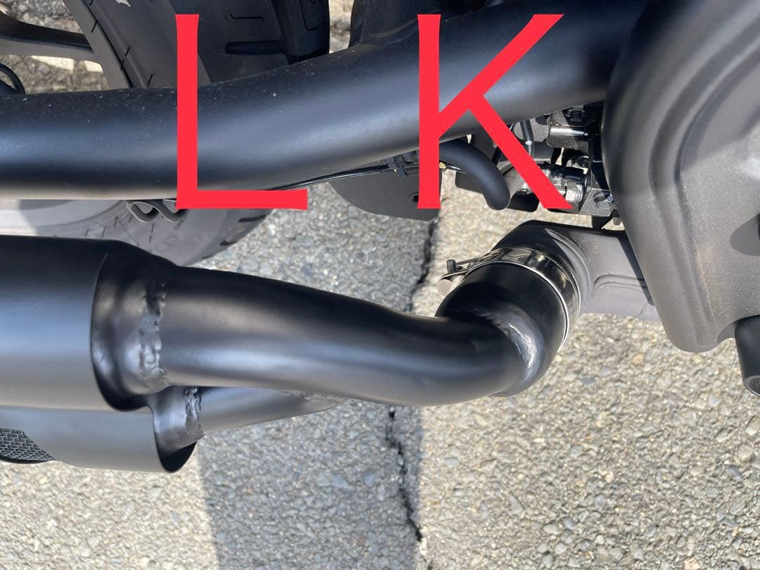 レブル250の23〜25年式マフラーgemspeed製 V3エンドバッフル付き