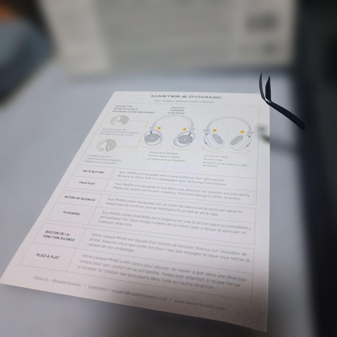 MASTER & DYNAMIC MH40 ホワイト