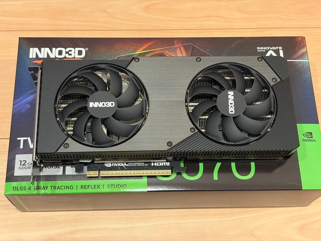 グラフィックボード・グラボ・ビデオカード INNO3D GeForce RTX 5070 TWIN X2 OC