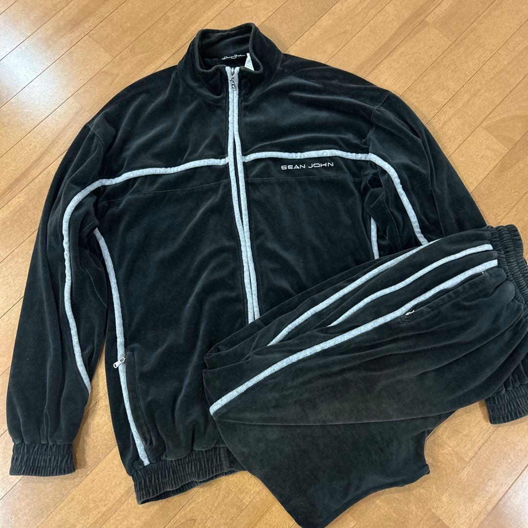 奏輝！SEANJOHN ベロアセットアップ XXL レア 00s bboy