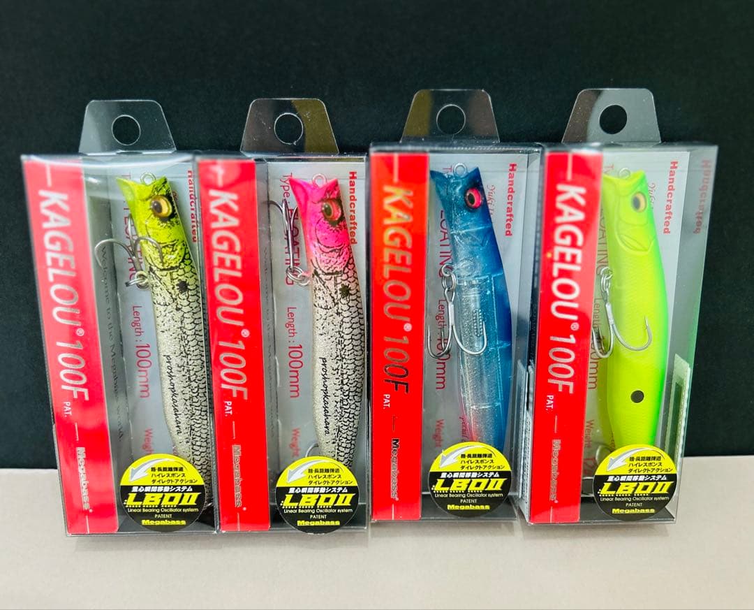 ③ メガバス　カゲロウ　100F ショップ限定カラー　4本セット