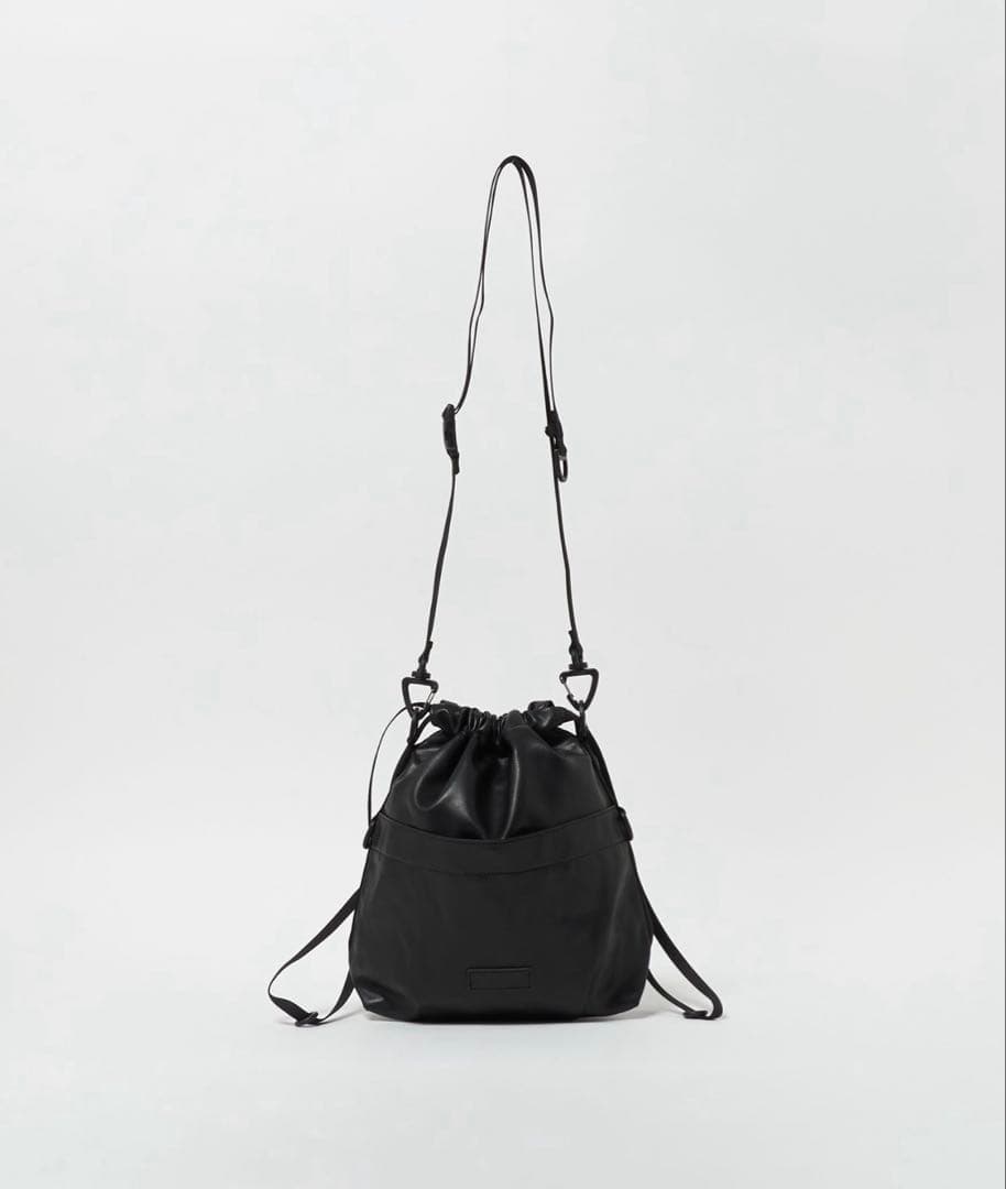 ＜BAICYCLON＞レザーライク ドロー ストリング 巾着 バッグ