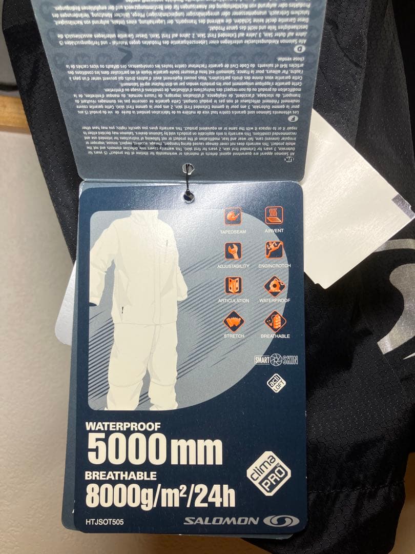 【新品タグ付き・未使用】SALOMON スキーウェア ジャケットメンズL