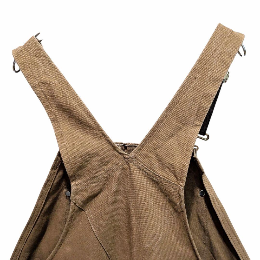 USA製 カーハート ダブルニー オーバーオール ダック地 裏キルト W42