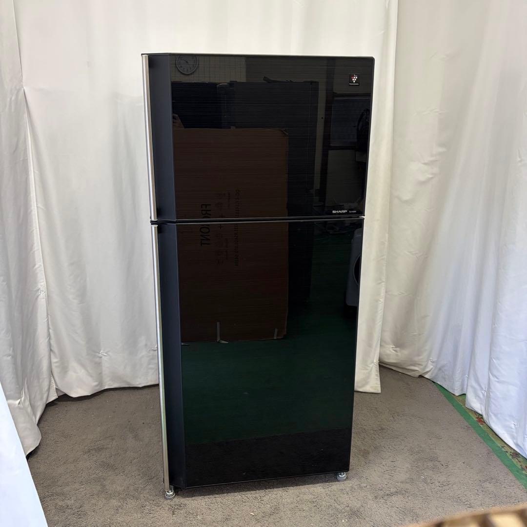 71❤️冷蔵庫　SHARP　500-600ℓ　大型　黒　右開　安い　中古　設置無料