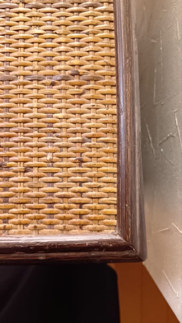 籐家具 ラタン 昭和レトロ エスニック アジアン　 キャビネット　ダークブラウン