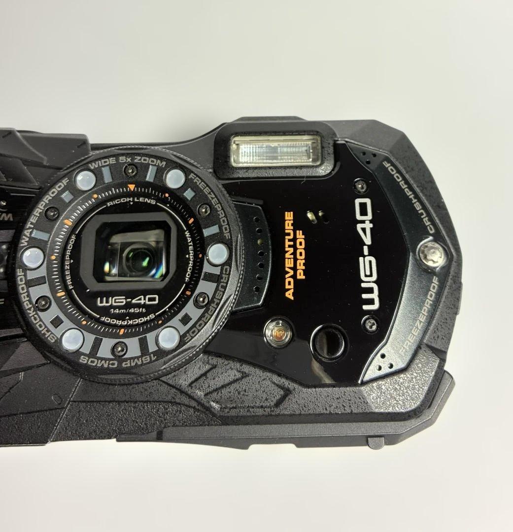 RICOH WG-40 防水デジタルカメラ　ブラック　付属品一式　説明書　箱付き