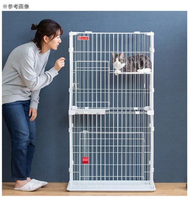 アイリスオーヤマ スリムキャットケージ2段