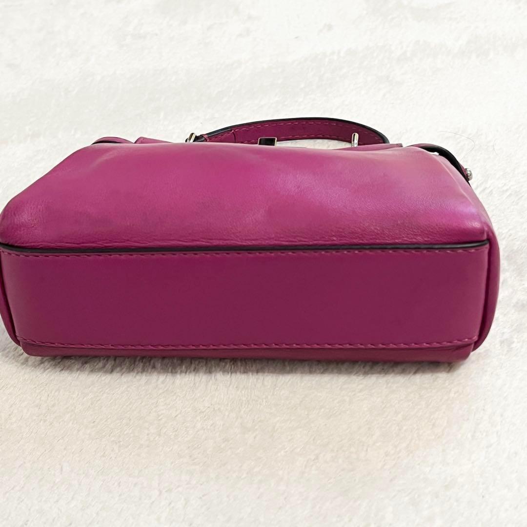 フェンディ　マイクロピーカブー 2wayハンドバッグ ショルダー　ピンク