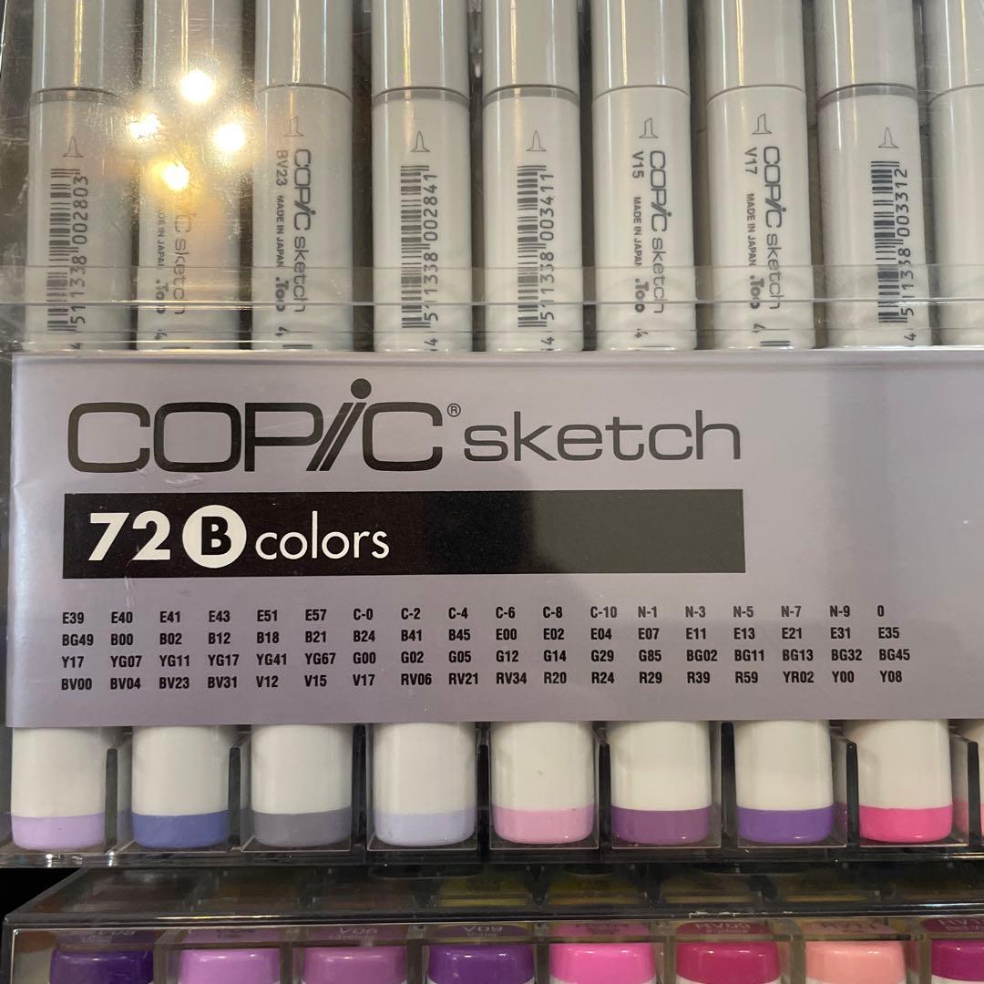 コピックスケッチAセットBセット144色➕19本