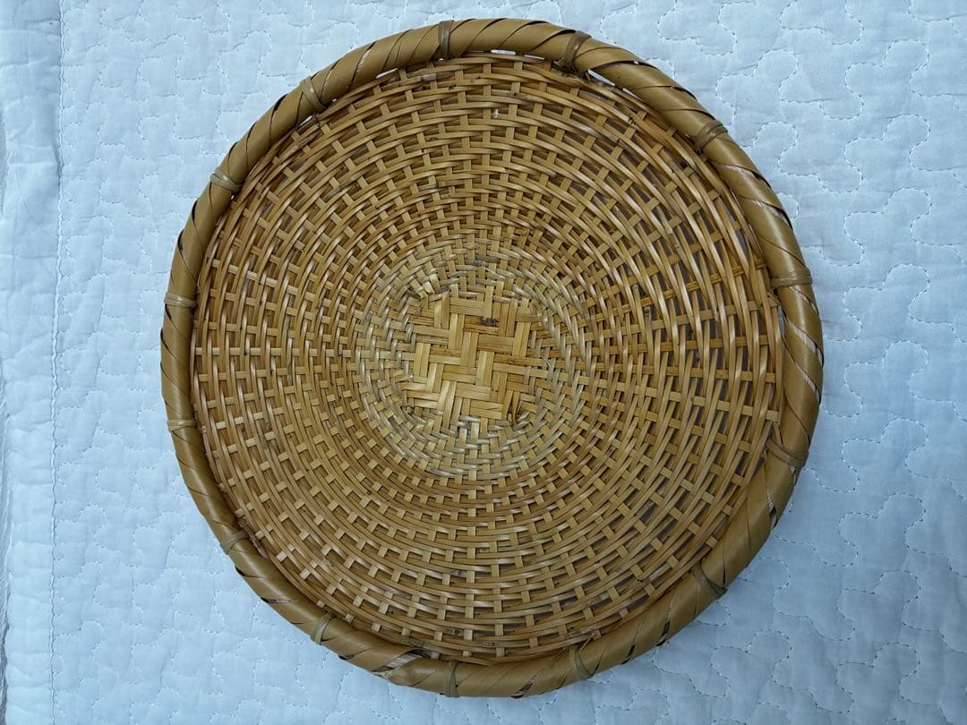 竹製 円形ざる 2個セット　公長齋小菅