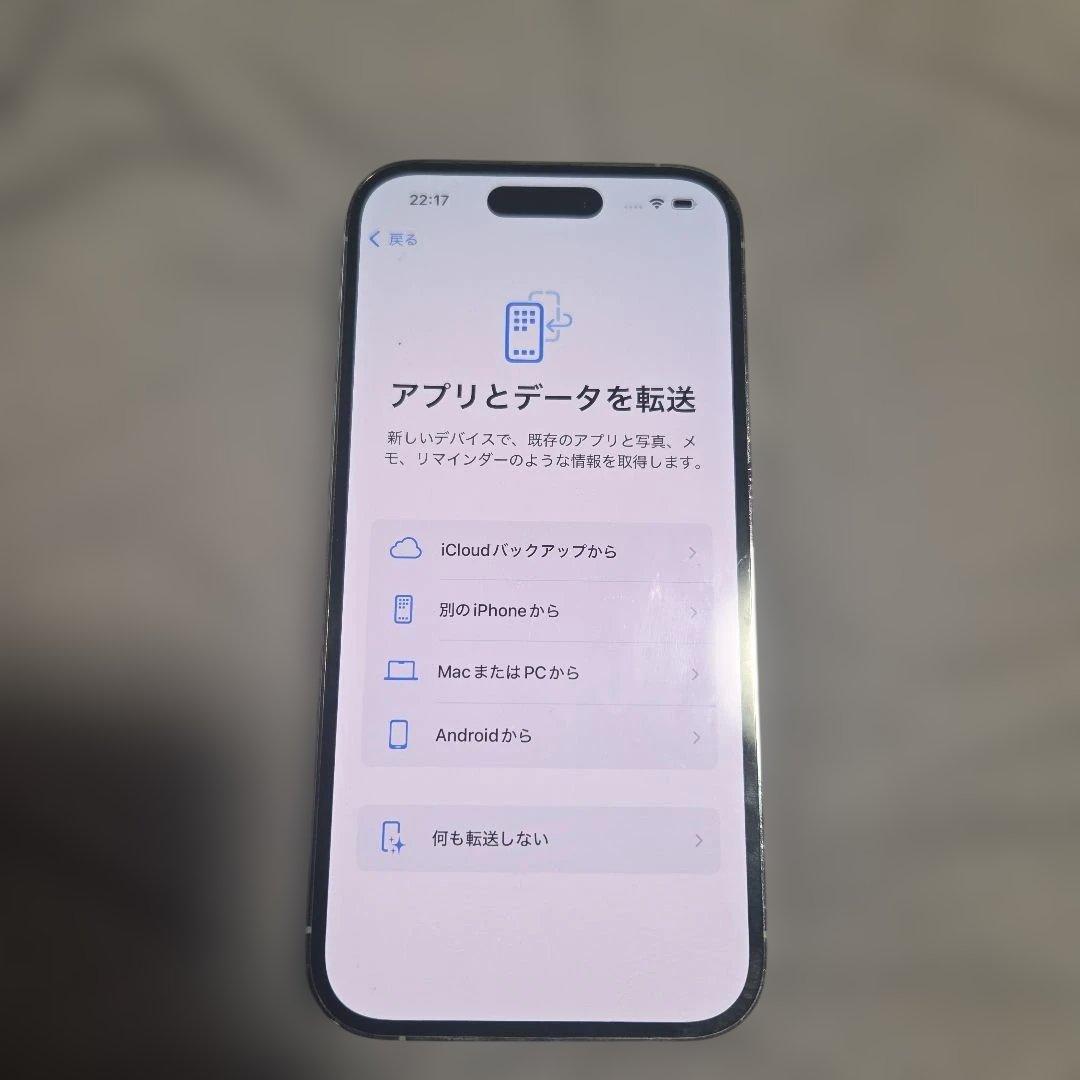 iPhone14 プロ 256GB シルバー(白) バッテリー 87％