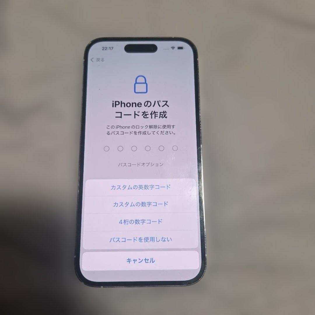 iPhone14 プロ 256GB シルバー(白) バッテリー 87％