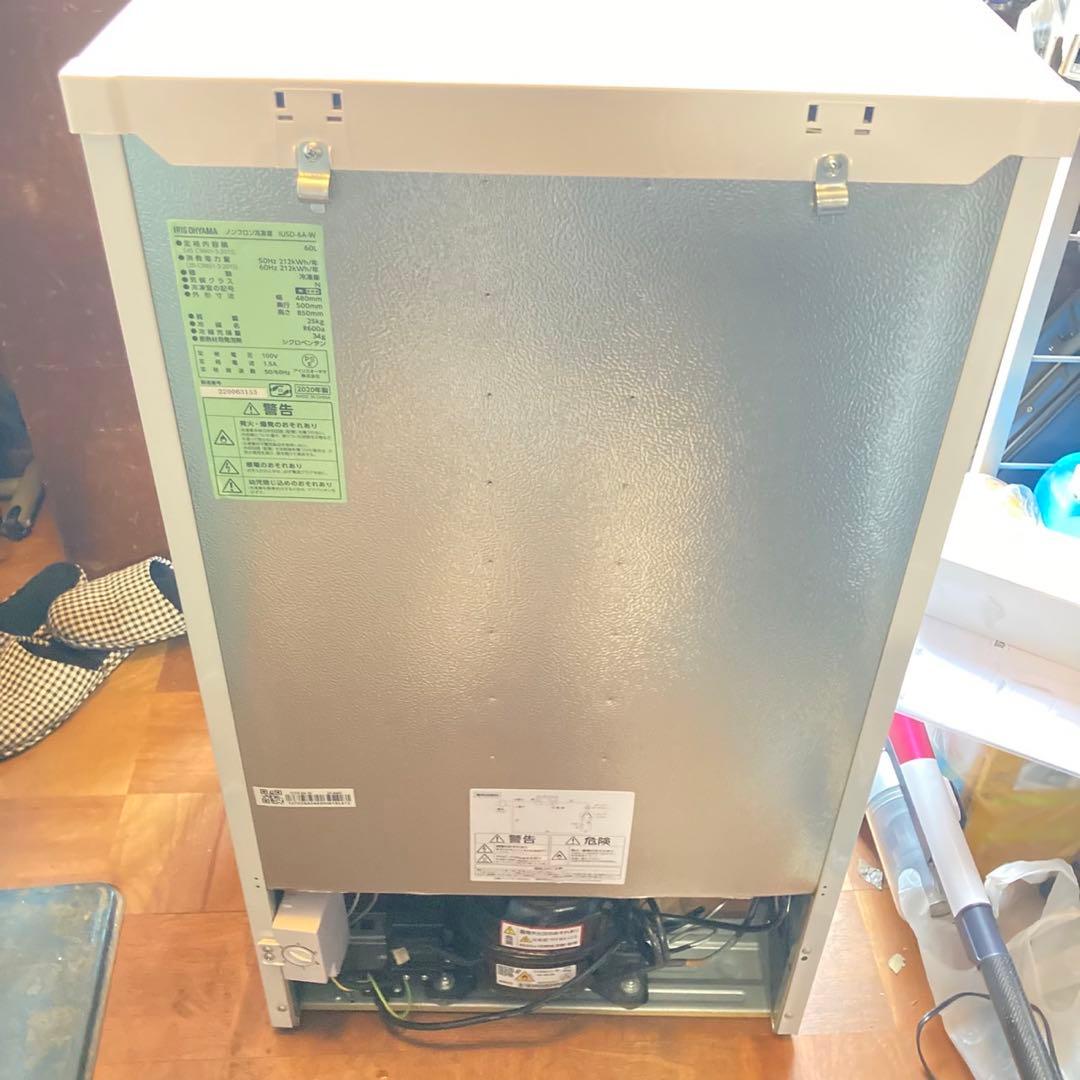 アイリスオーヤマ 冷凍庫 60L ホワイト IUSD-6B-W 小型 2020年