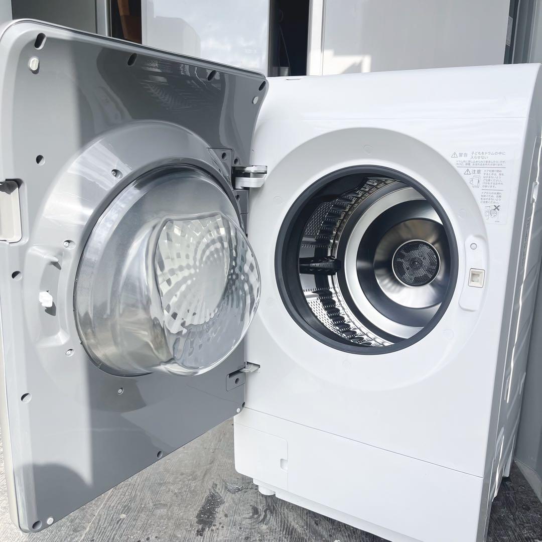 357取付無料！SHARP熱乾燥搭載 洗剤自動投入最高性能おしゃれドラム式洗濯機