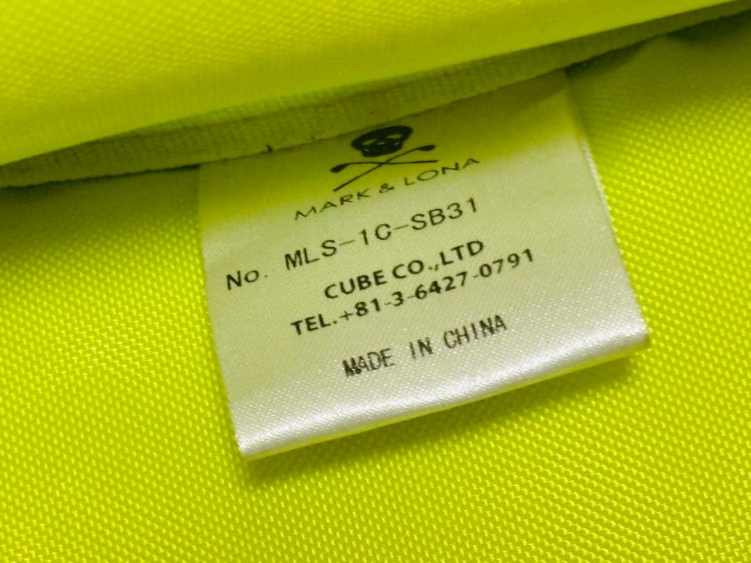 MARK&LONA マーク＆ロナ シューズケース スカル ドット柄 ブラック