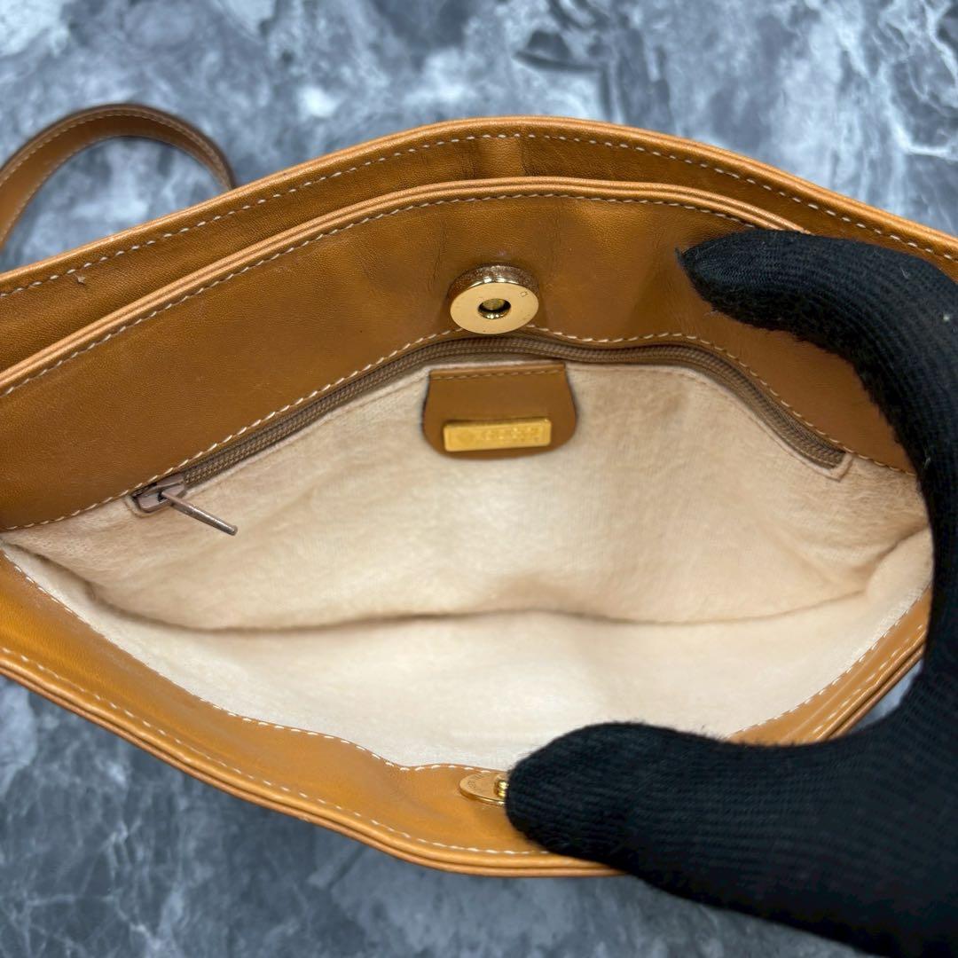 ✨美品✨GUCCI GG ショルダーバッグ ベージュ ブラウン 金具 レザー