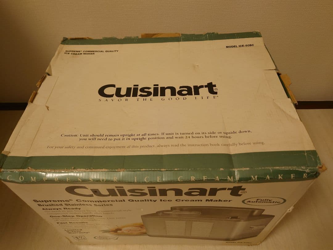 Cuisinart　コンプレッサー付　アイスクリームメーカー　ICE-50BC