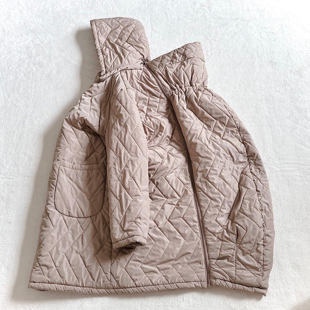 極美品☆【Milk Tea 】Stella 4way ロングママコート ベージュ