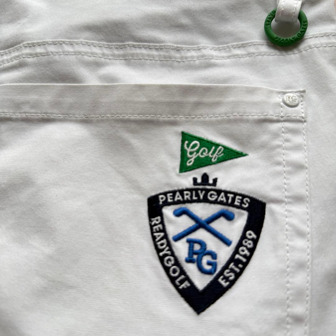 人気デザイン　パーリーゲイツ　パンツ　白　L〜XL相当 ホワイト　美品　ゴルフ