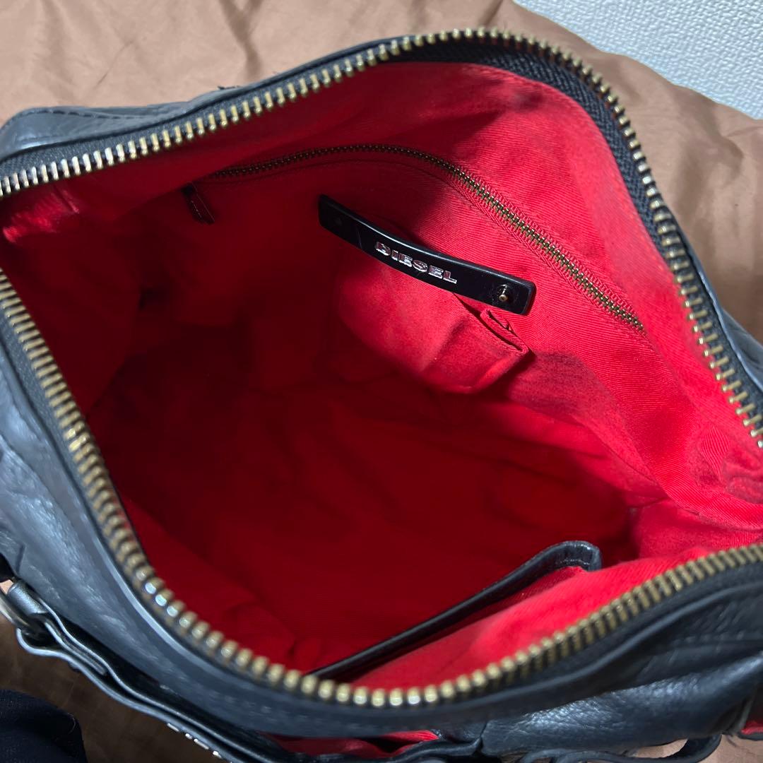 【希少美品】DIESEL ディーゼル 本革 レザー 2way ハンド ショルダー