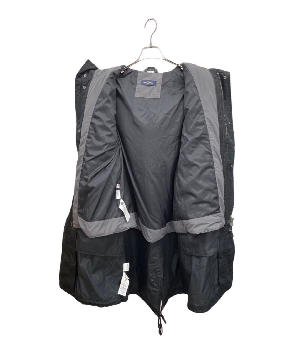 フレッドペリー　モッズコート　J6504 フィッシュテール パーカー　ブラック