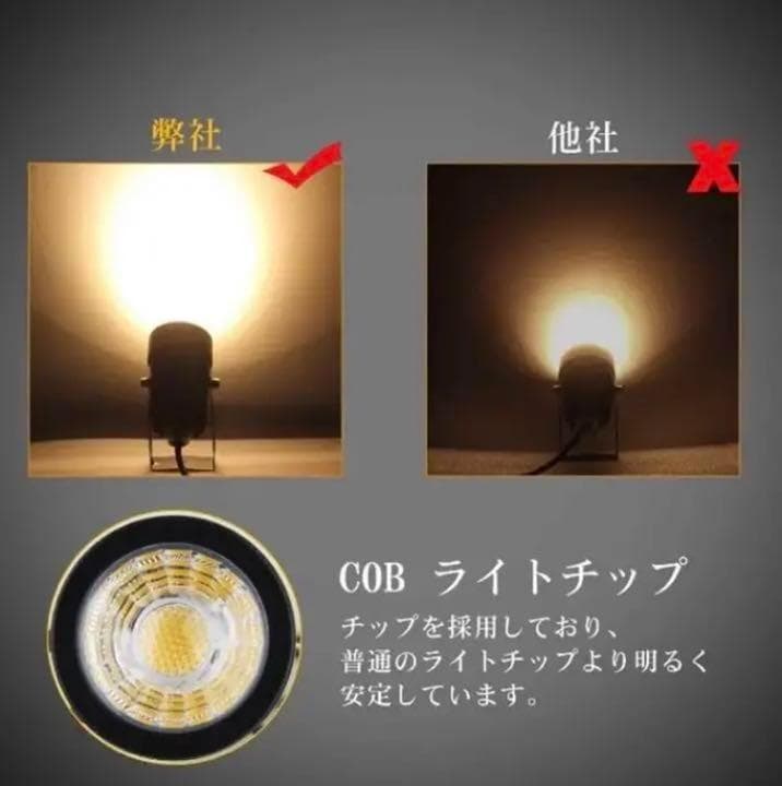 4台セットで超お買い得❣COB☆LEDチップ搭載で超高輝度♪❤ガーデンライト