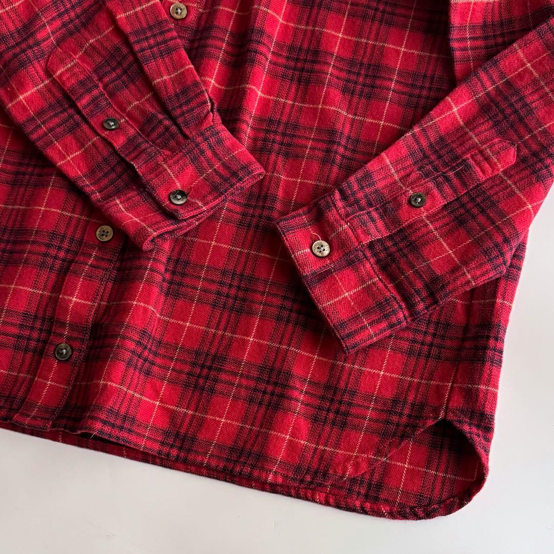 未使用NON NO マドモアゼルノンノン チェックネルシャツ PAPAS